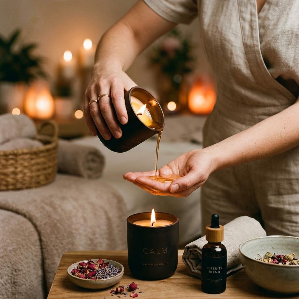 Candle massage treatment at Mantra Luxury Spa Bangalore