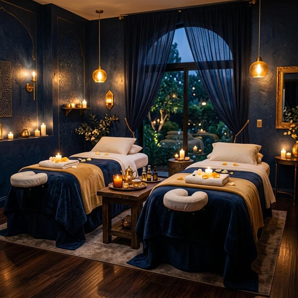 Private couple massage room at Mantra Luxury Spa, Dommasandra